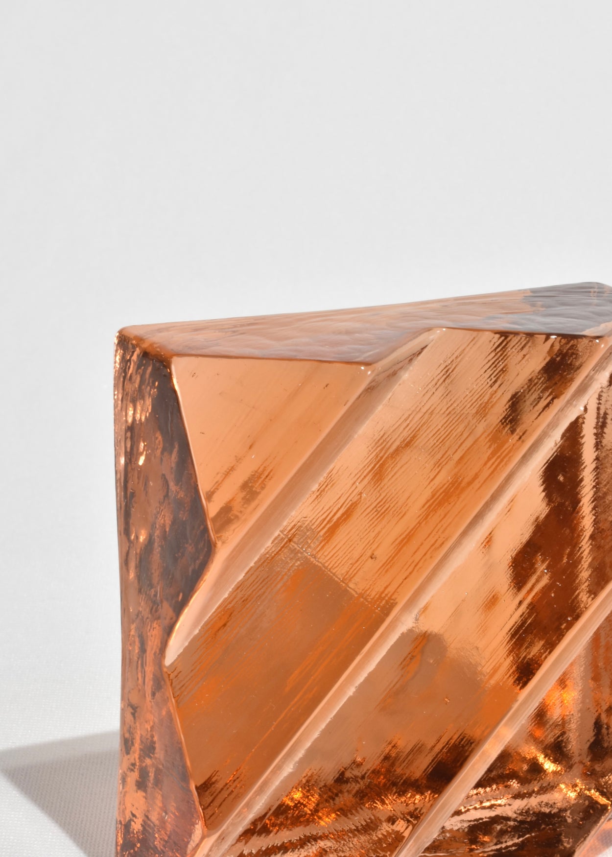 Apricot Glass Sculpture