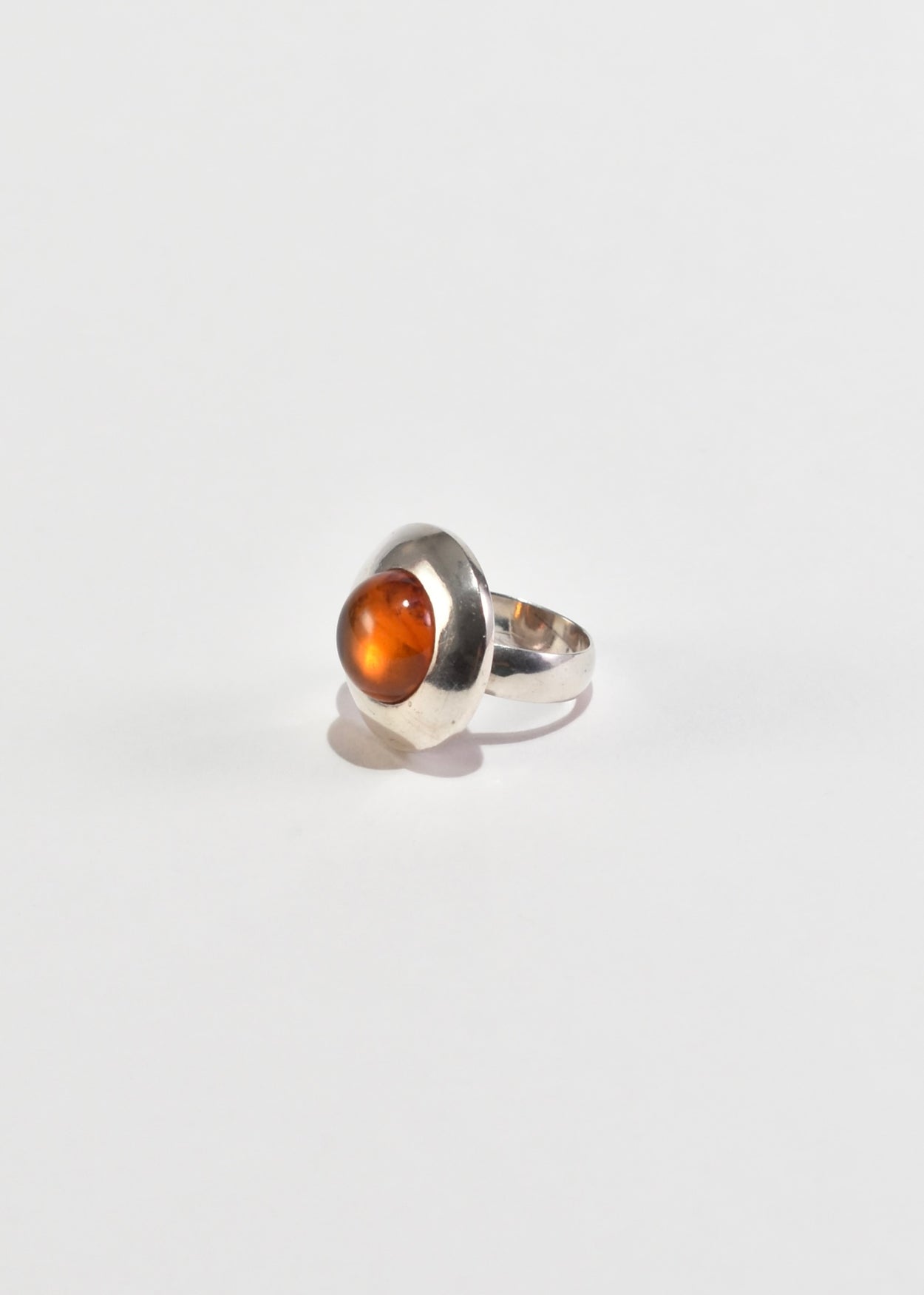 Amber Disc Ring