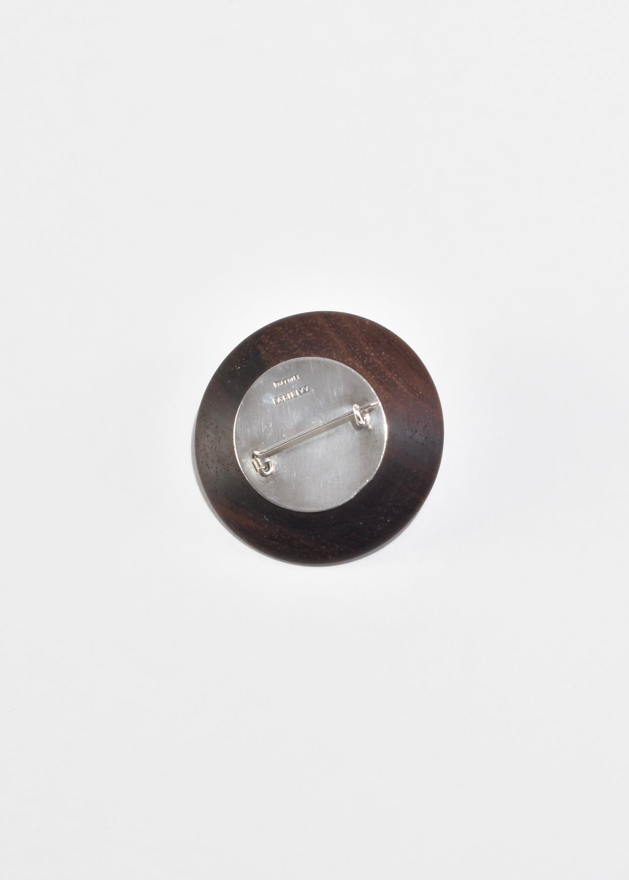 Modernist Wood Brooch