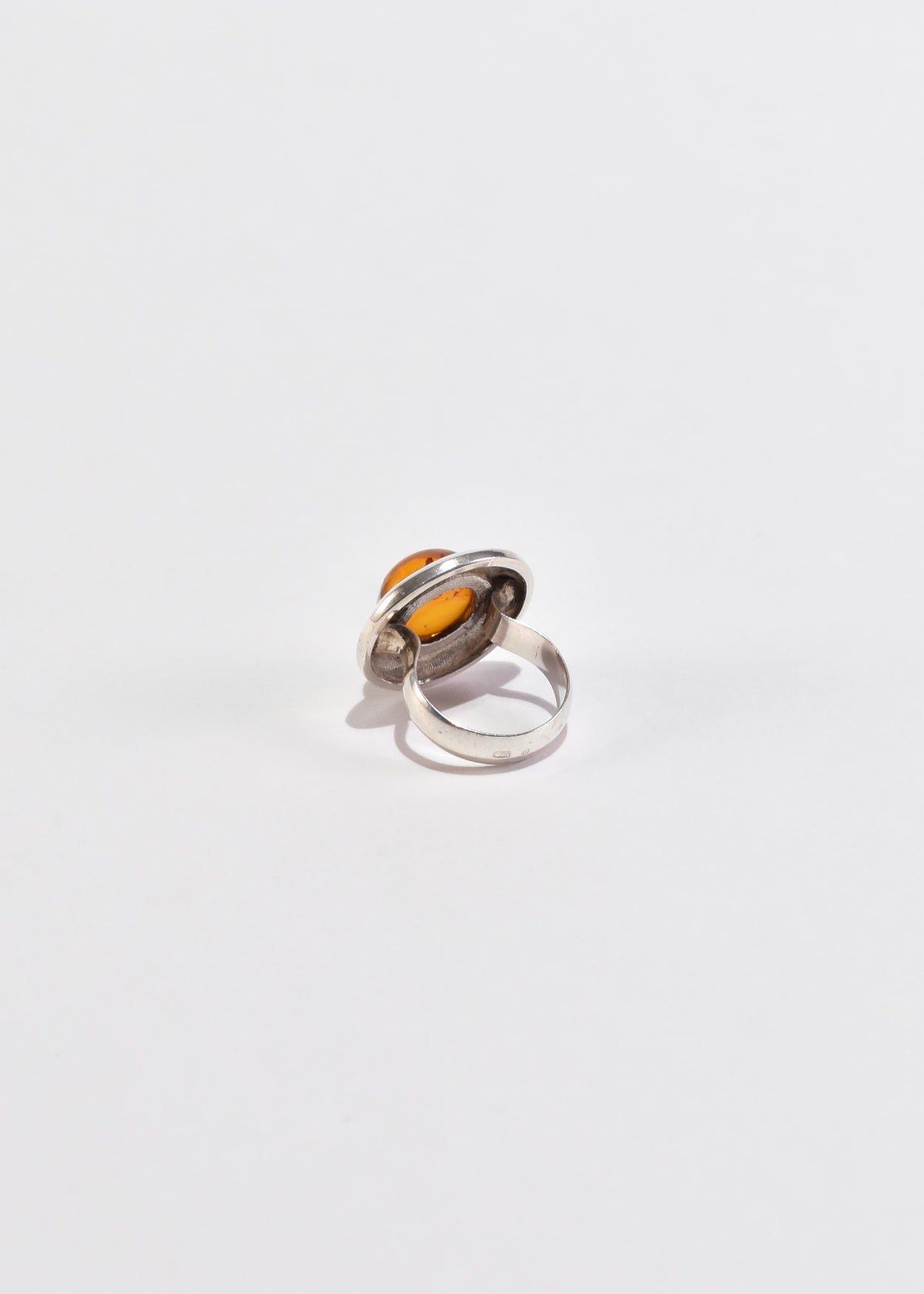 Amber Disc Ring