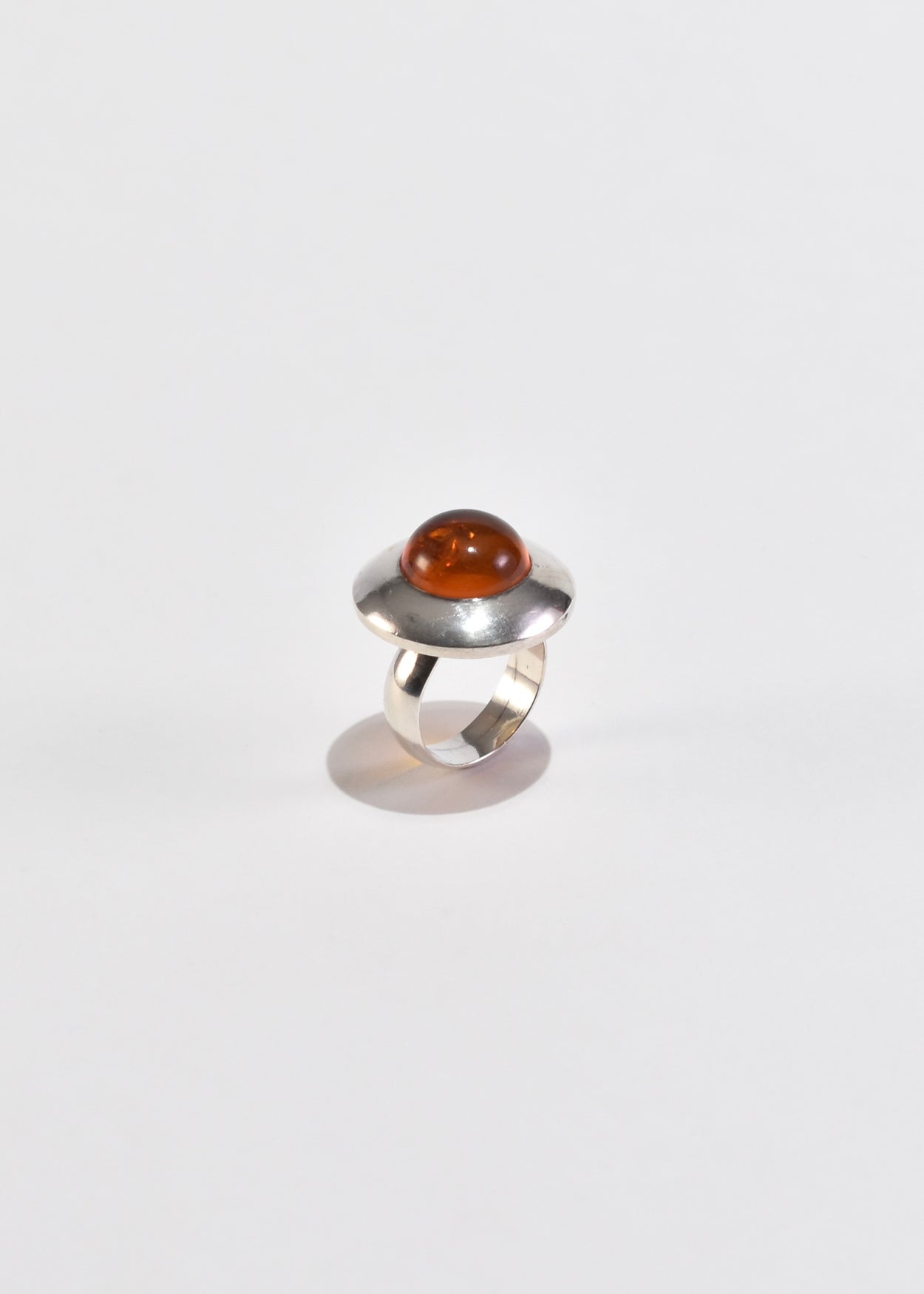 Amber Disc Ring