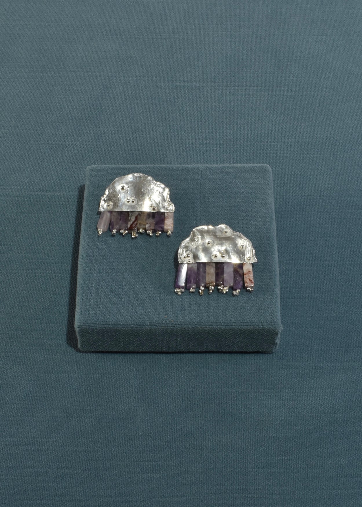 Amethyst Tassel Earrings