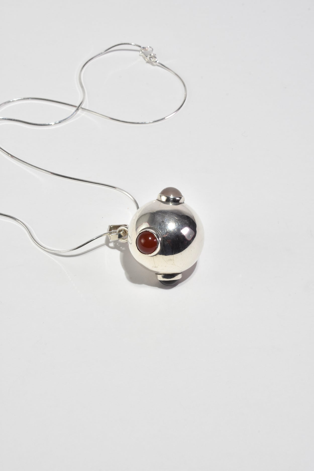 Sphere Stone Pendant Necklace