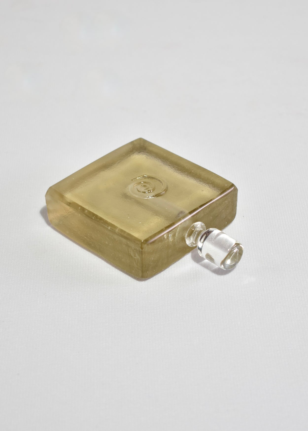 Topaz Spiral Glass Perfume Bottle