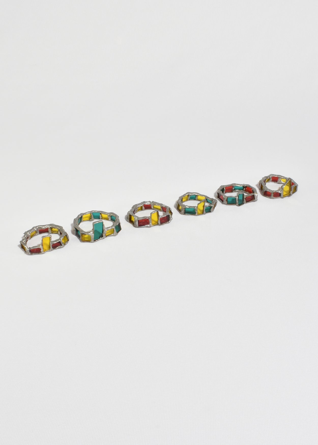 Handmade Glass Napkin Rings