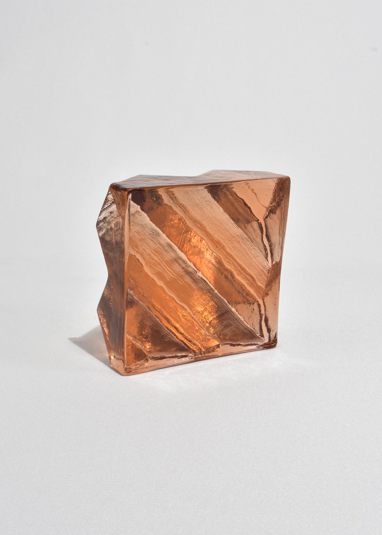 Apricot Glass Sculpture