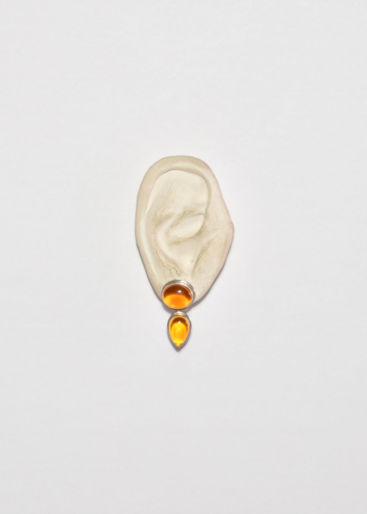 Sterling Amber Earrings