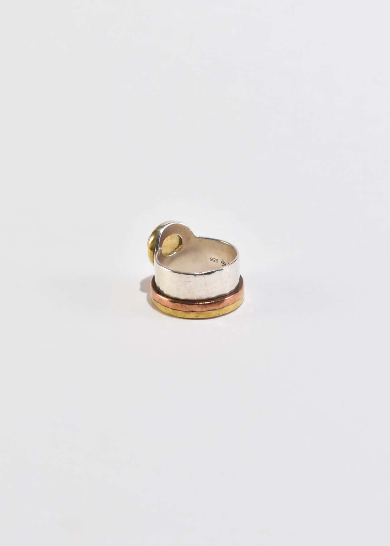 Hammered Quartz Ring