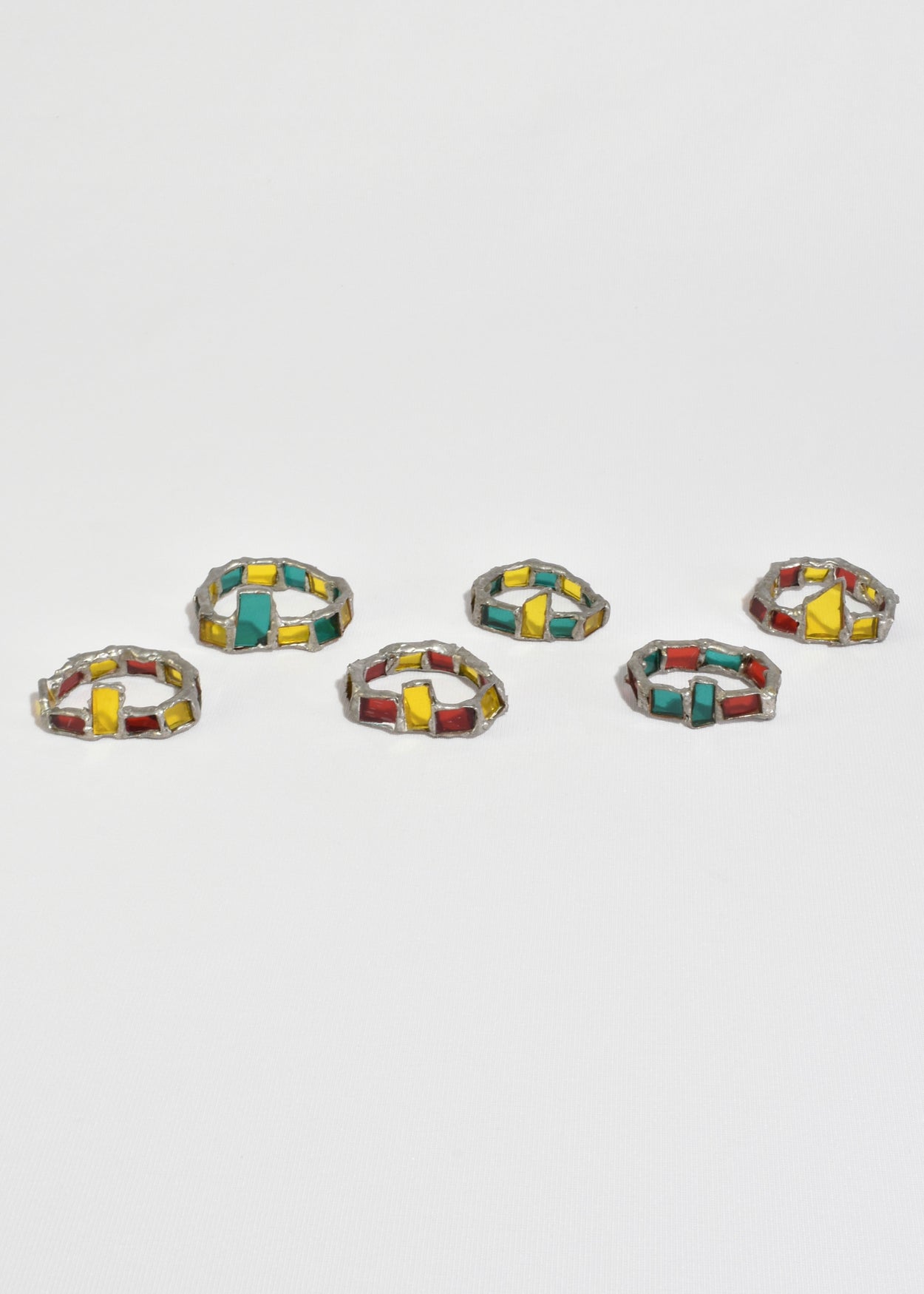 Handmade Glass Napkin Rings