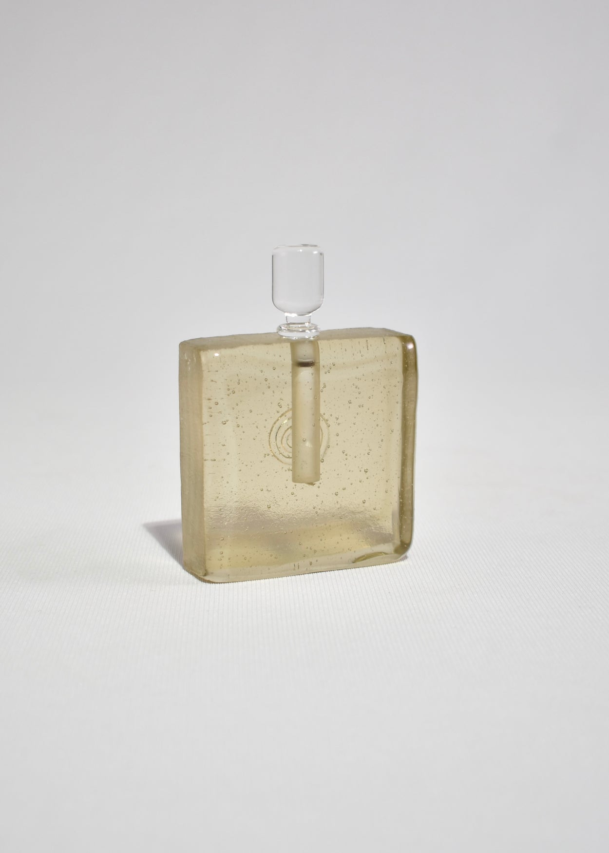 Topaz Spiral Glass Perfume Bottle