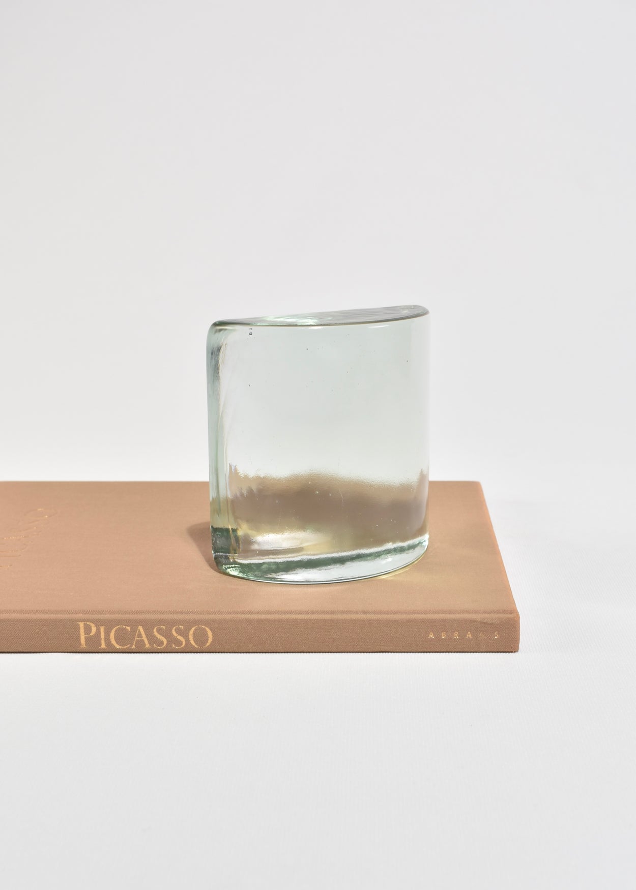 Half Moon Glass Bookends