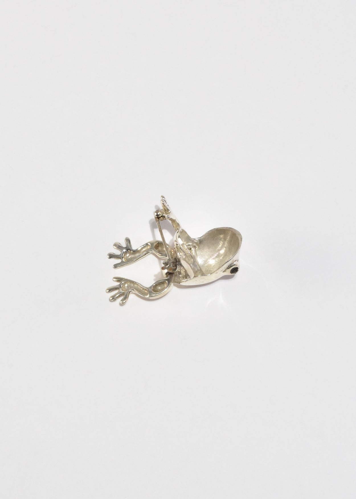 Kinetic Frog Brooch