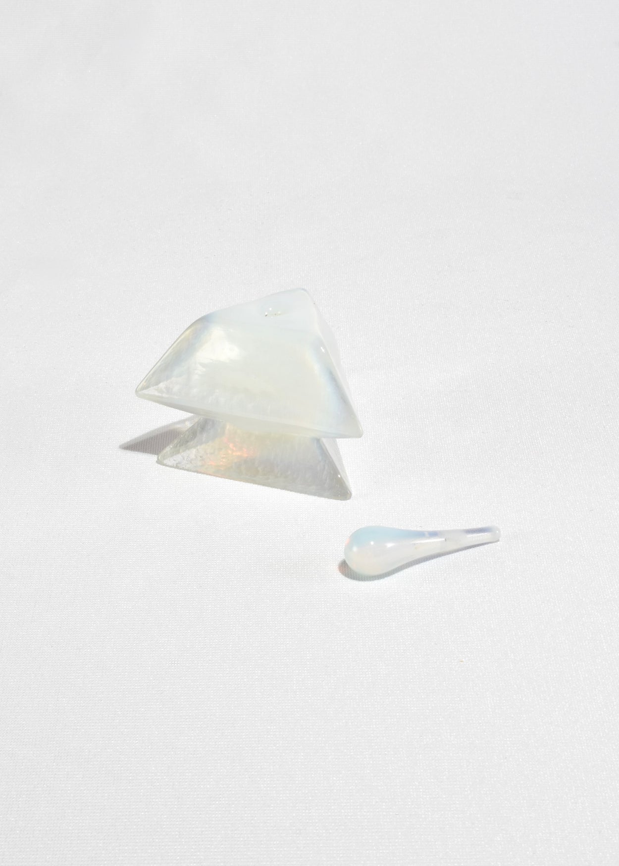Opalescent Triangular Perfume Bottle
