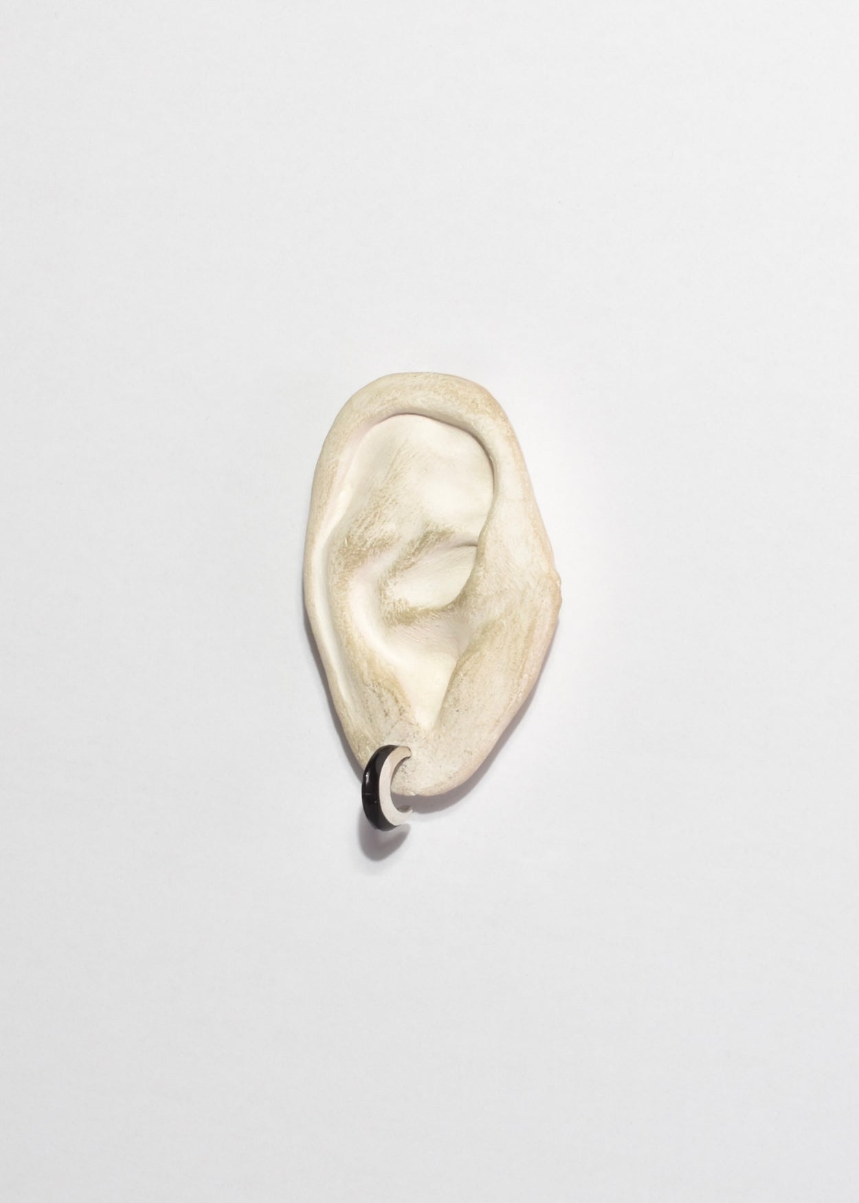 Petite Onyx Hoop Earrings