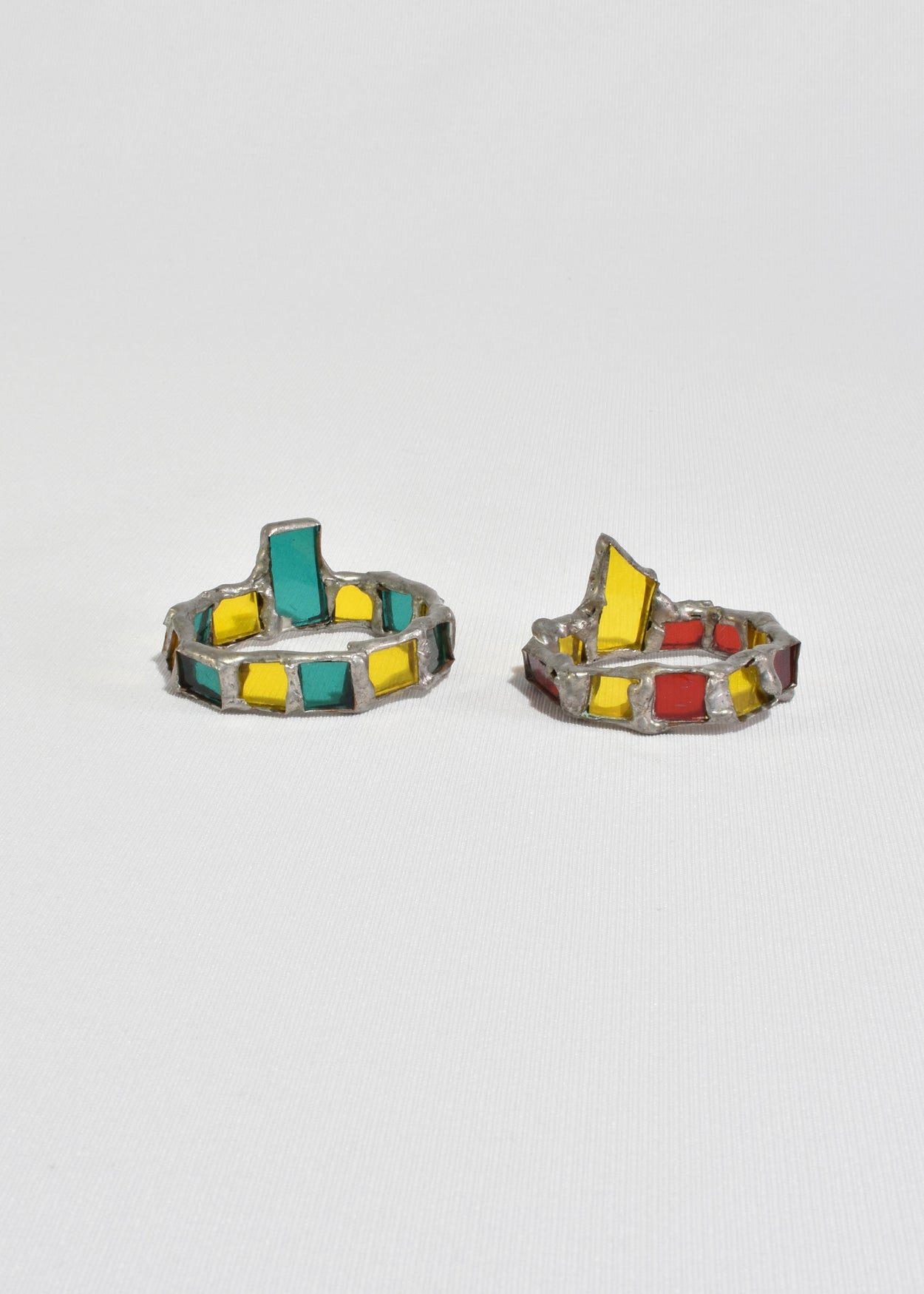 Handmade Glass Napkin Rings