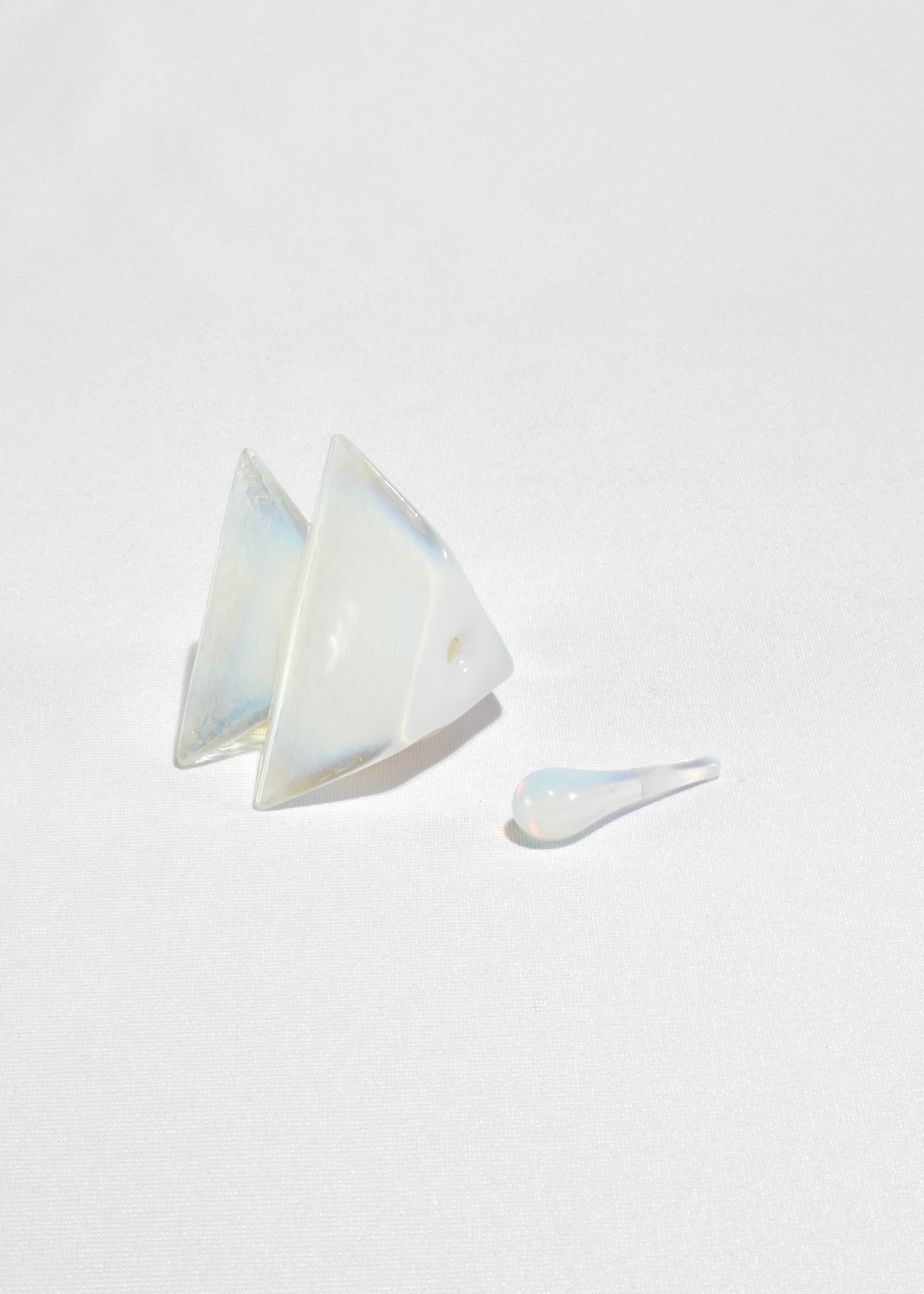 Opalescent Triangular Perfume Bottle