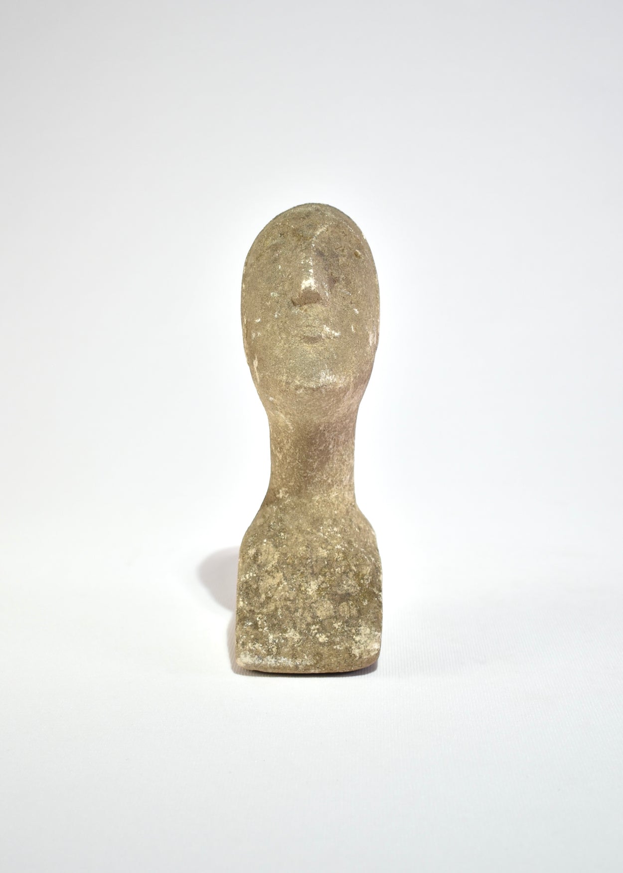 Brutalist Stone Bust Sculpture