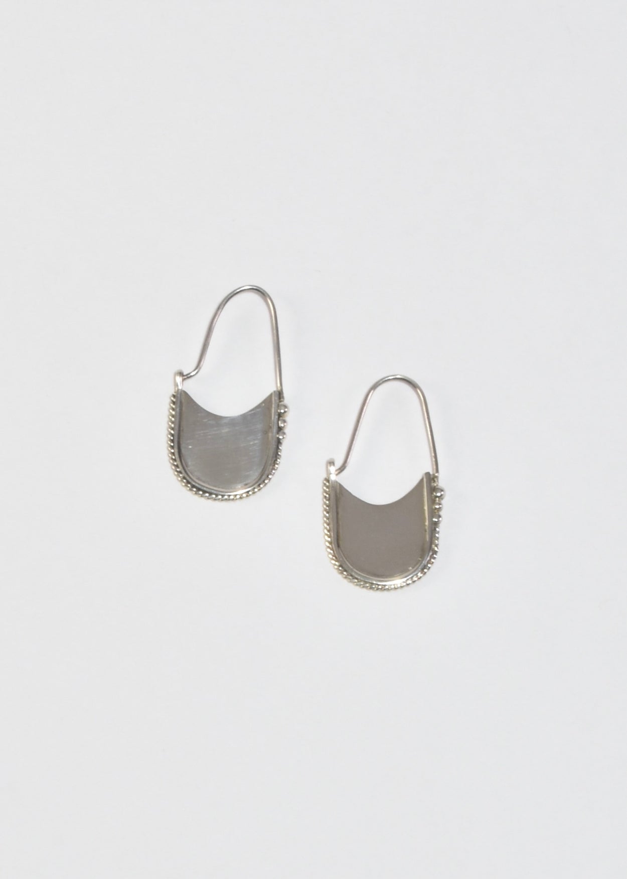Flat Braided Hoop Earrings