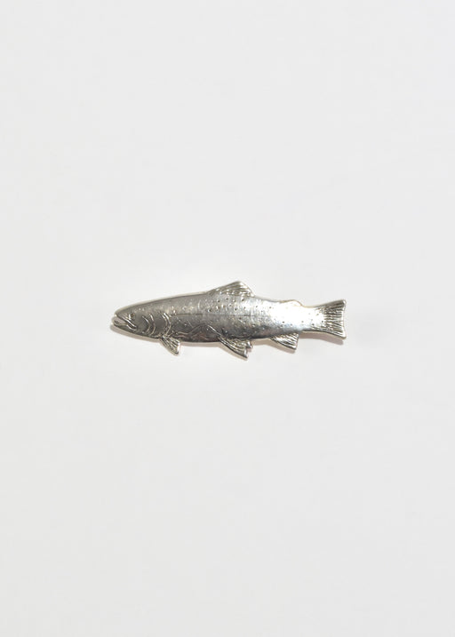 Sterling Trout Brooch