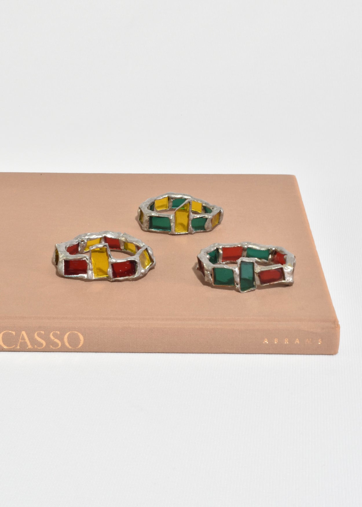 Handmade Glass Napkin Rings