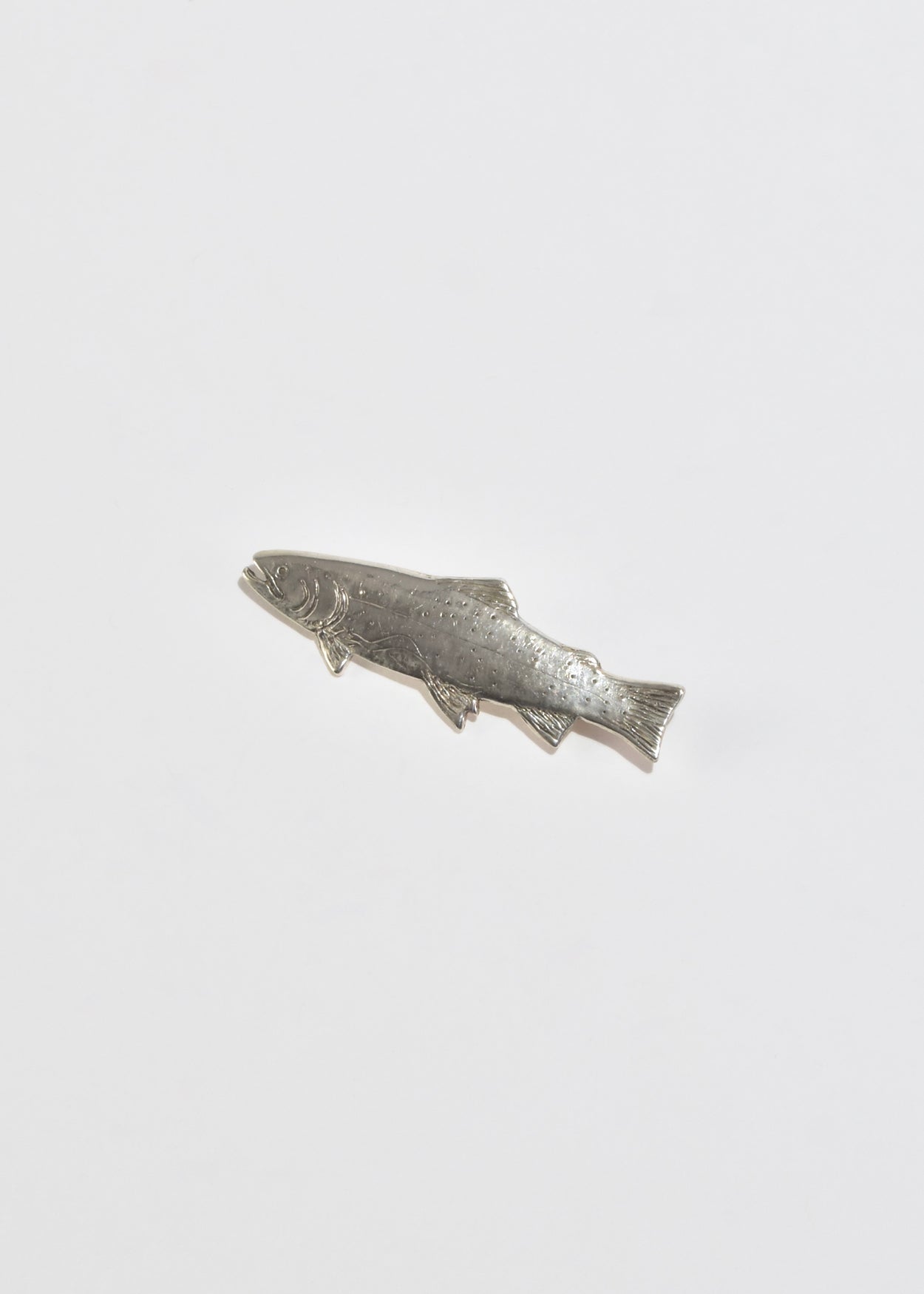Sterling Trout Brooch