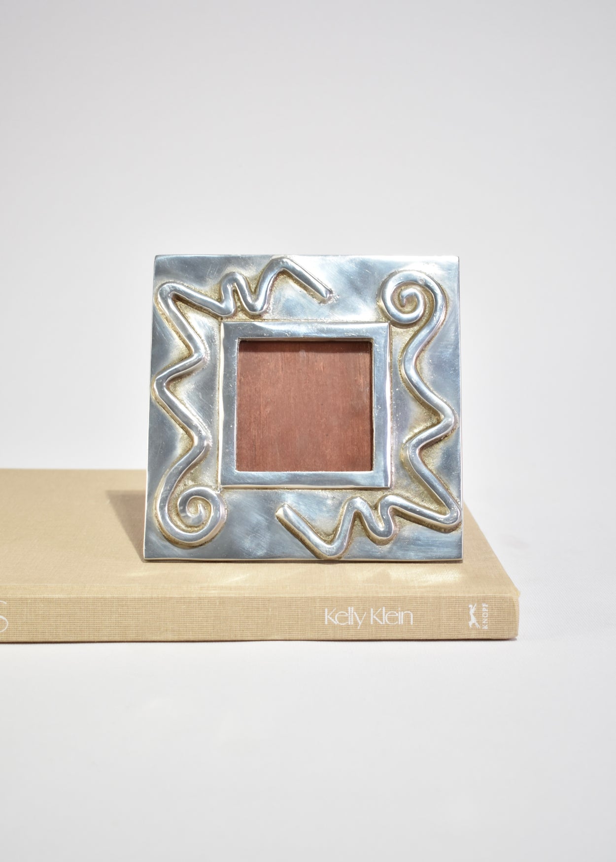 Spiral Pewter Picture Frame