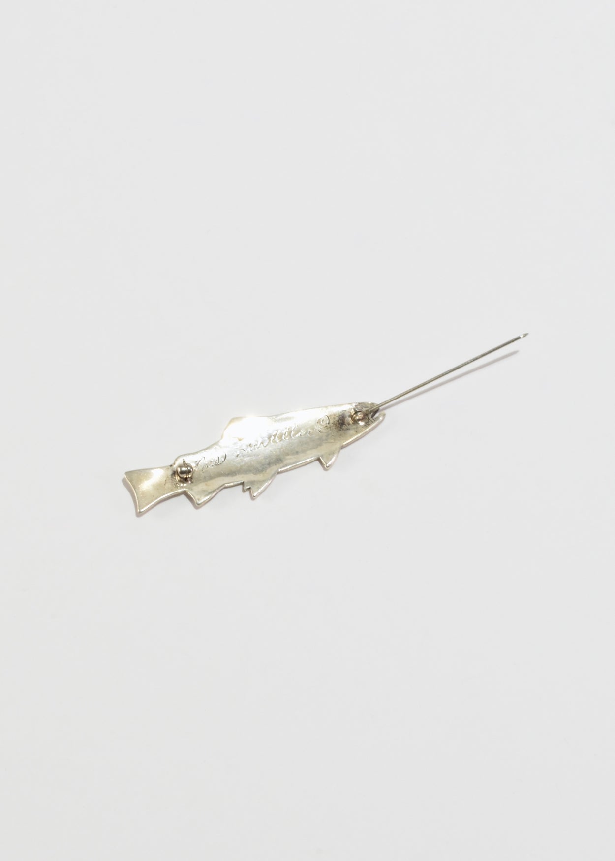 Sterling Trout Brooch