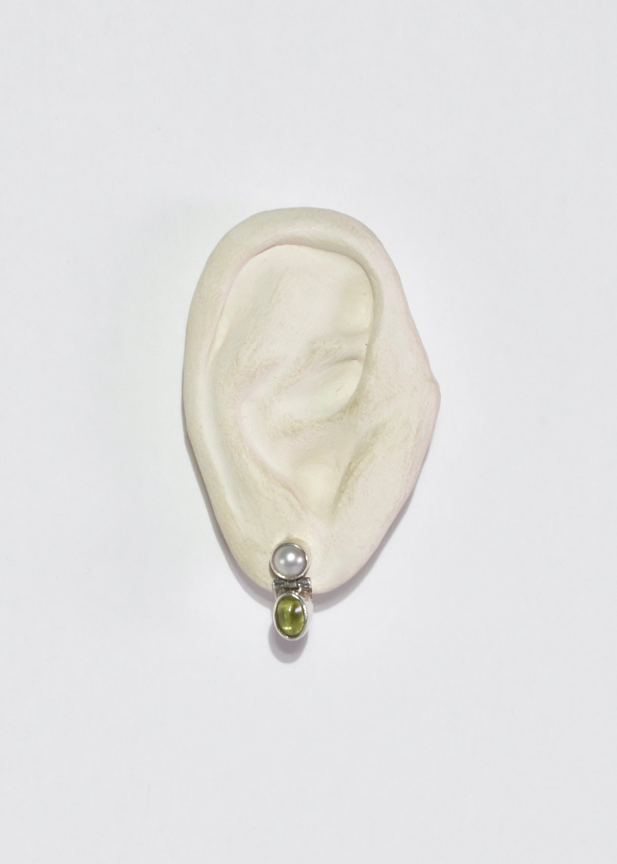 Peridot Pearl Earrings