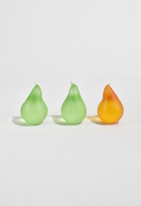 Glass Pear in Lime