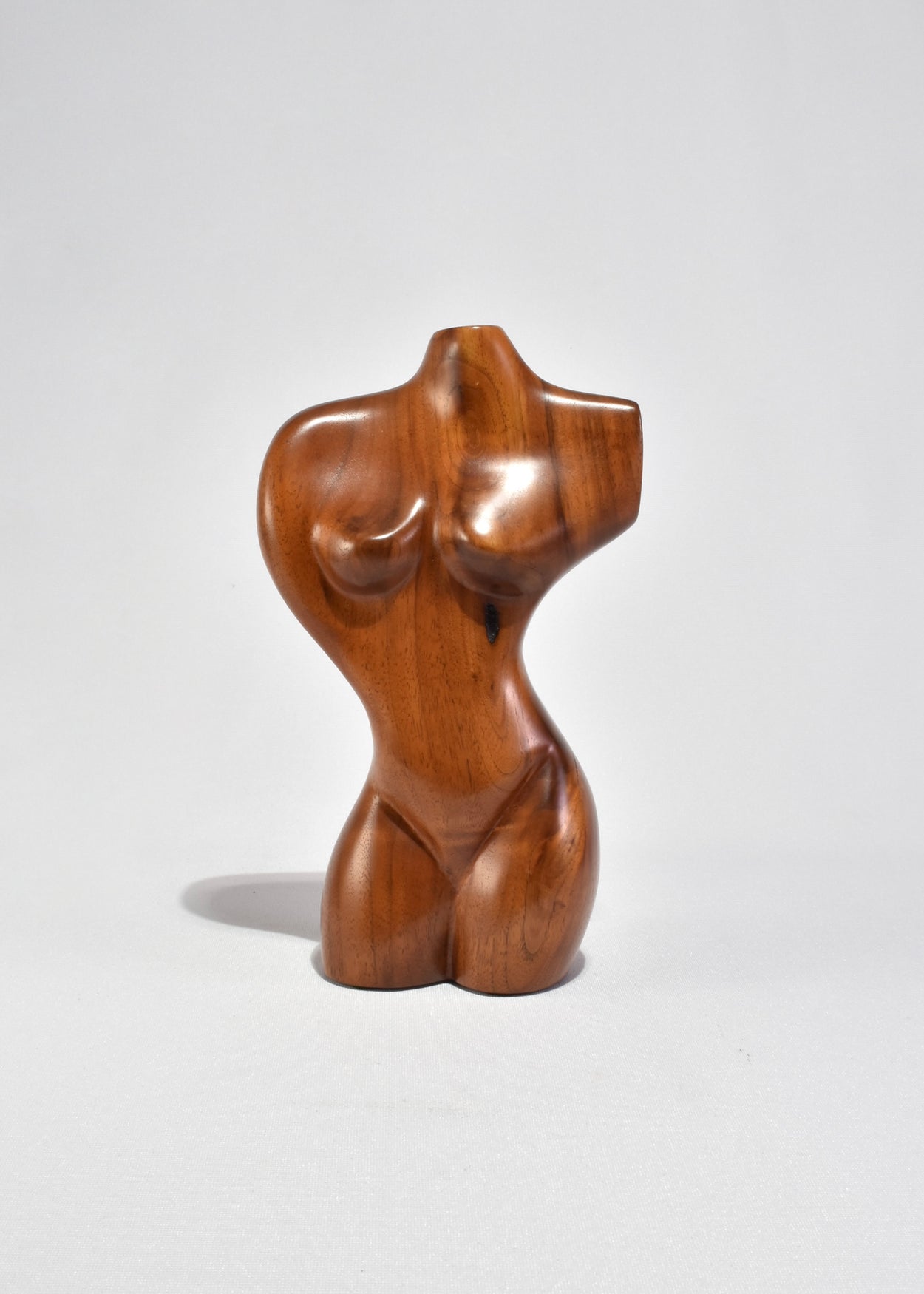 Carved Wood Torso Sculpture