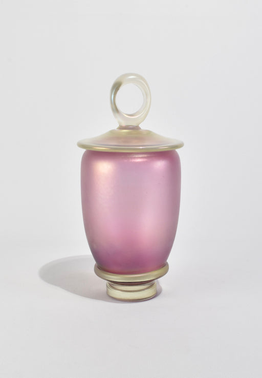 Iridescent Pink Glass Vessel