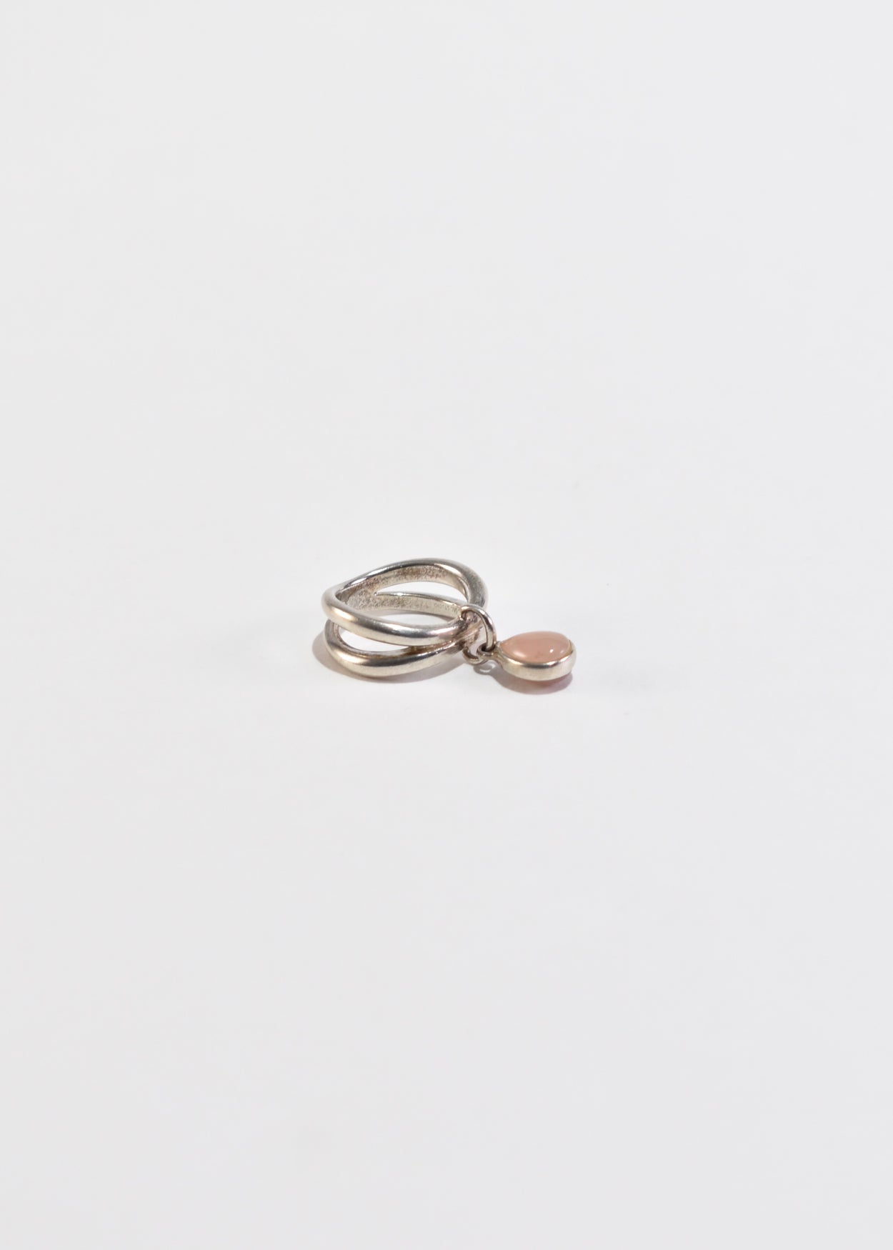 Rose Quartz Teardrop Ring