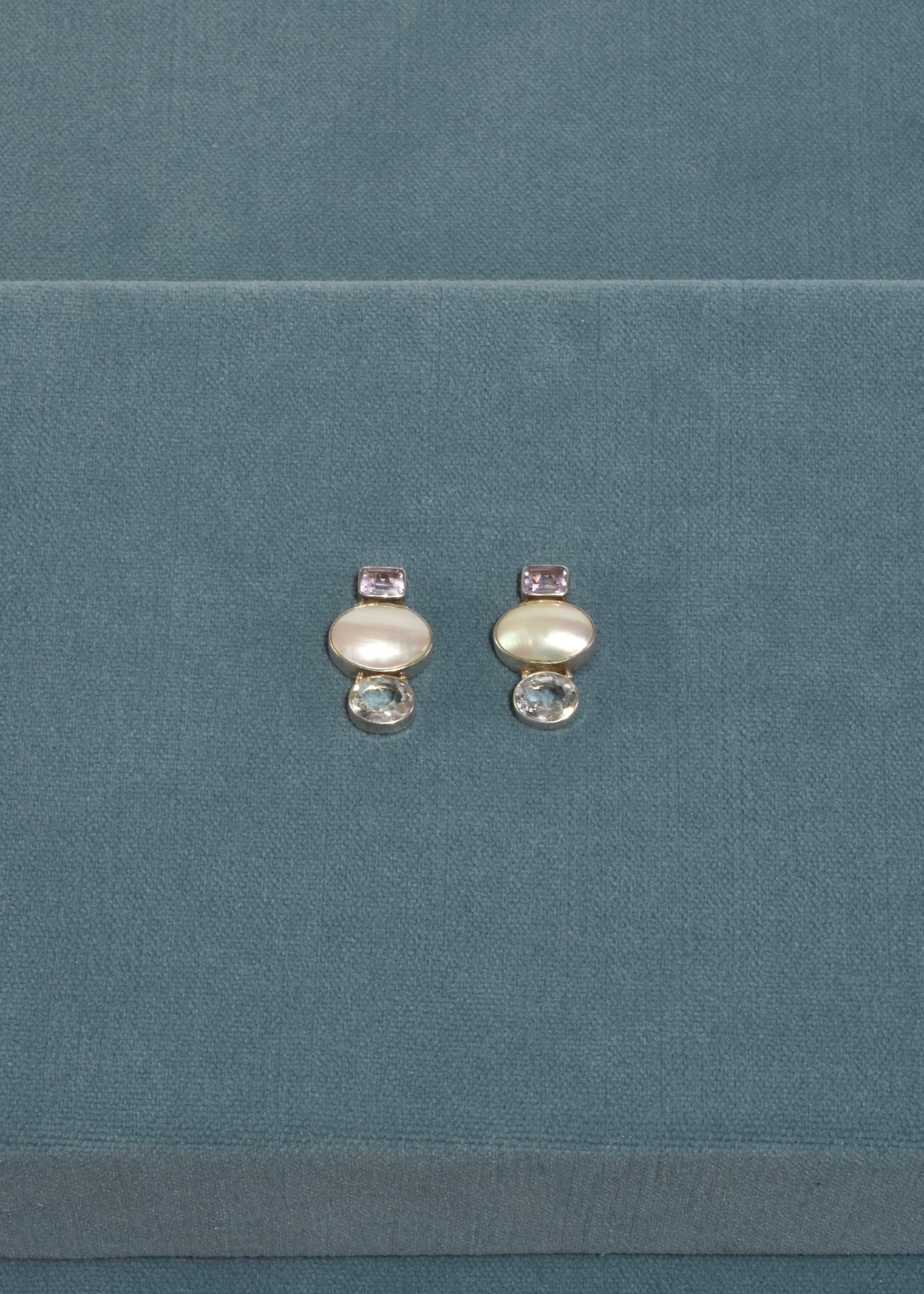 Amethyst Pearl Quartz Earrings