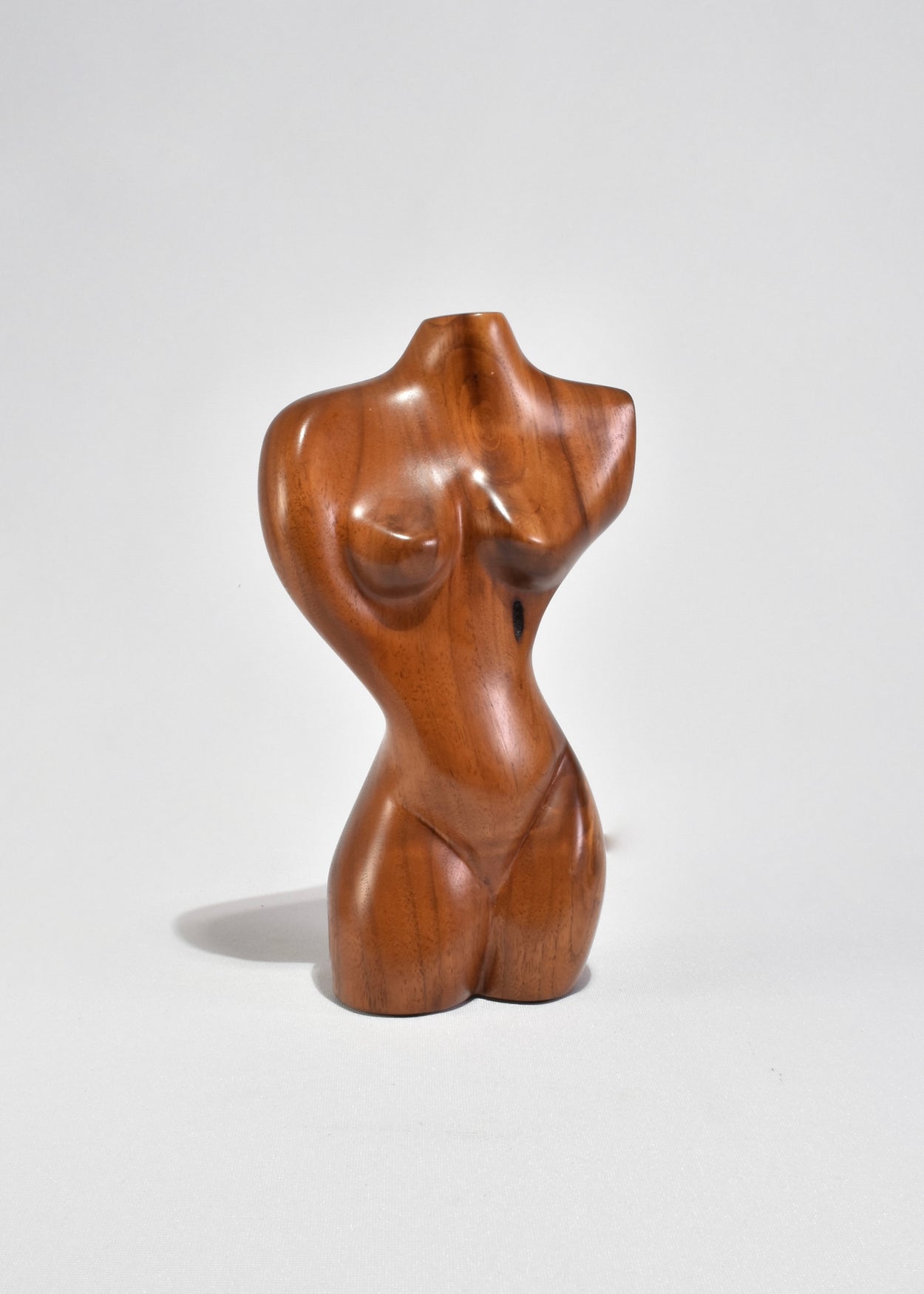 Carved Wood Torso Sculpture
