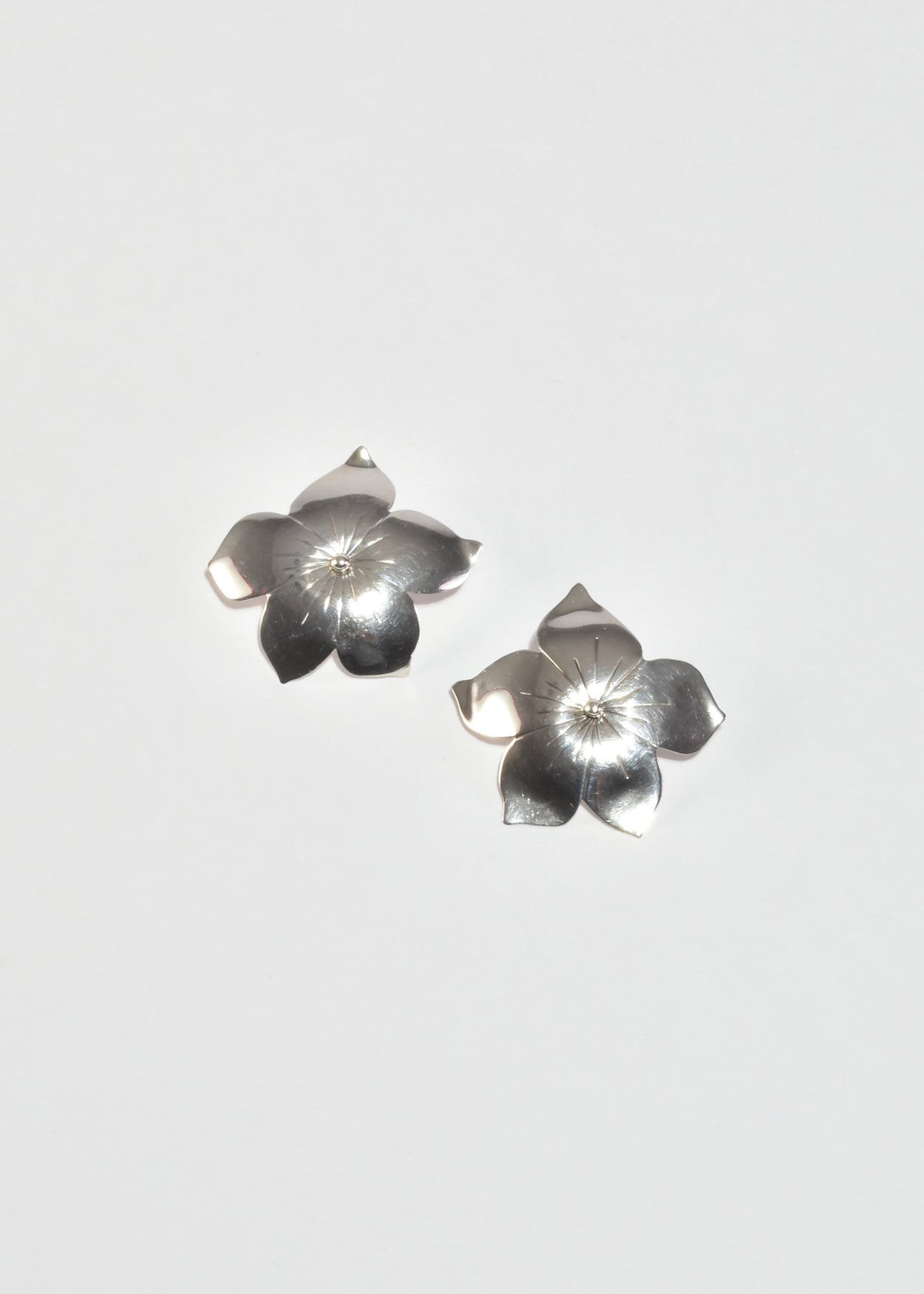 Sterling Dogwood Earrings