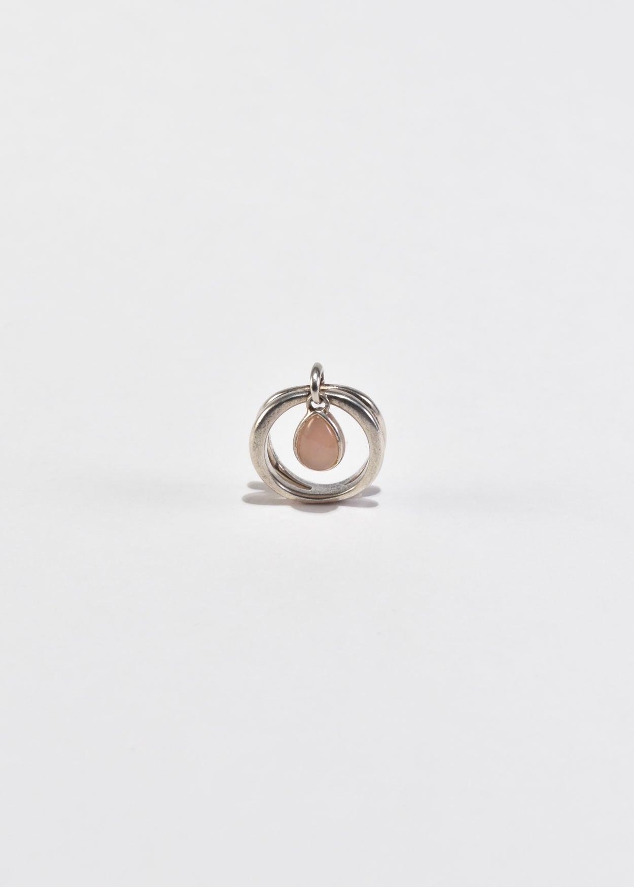 Rose Quartz Teardrop Ring