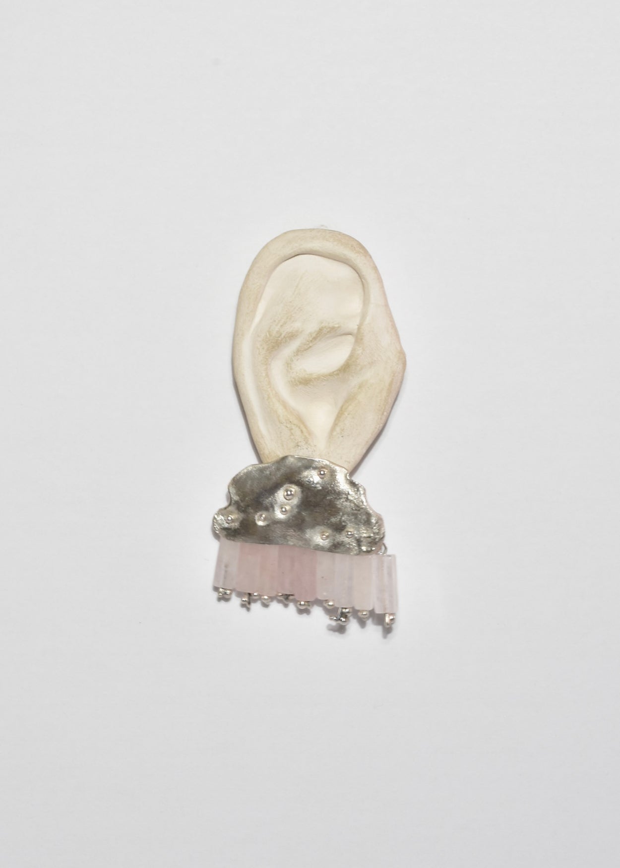Rose Quartz Tassel Earrings