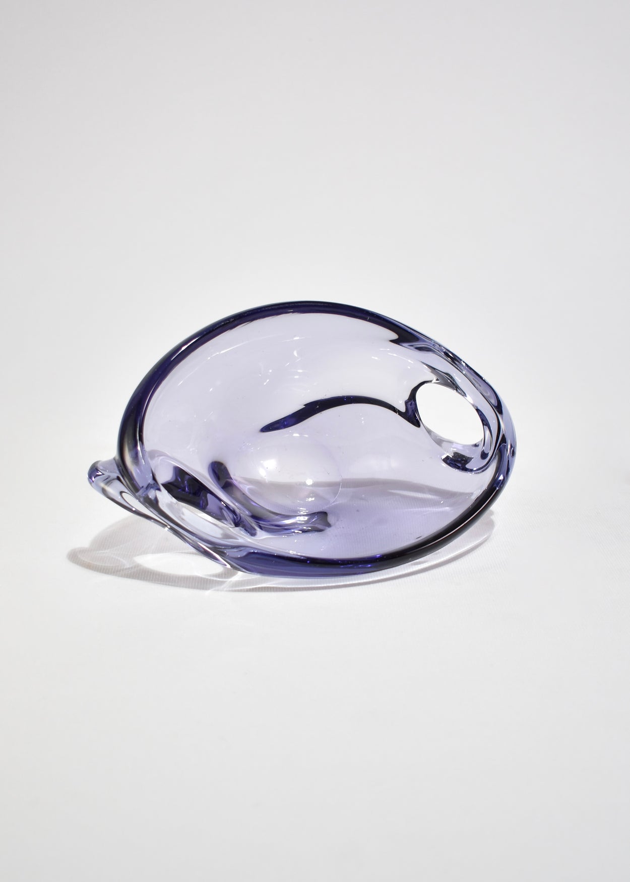 Lilac Blown Glass Bowl