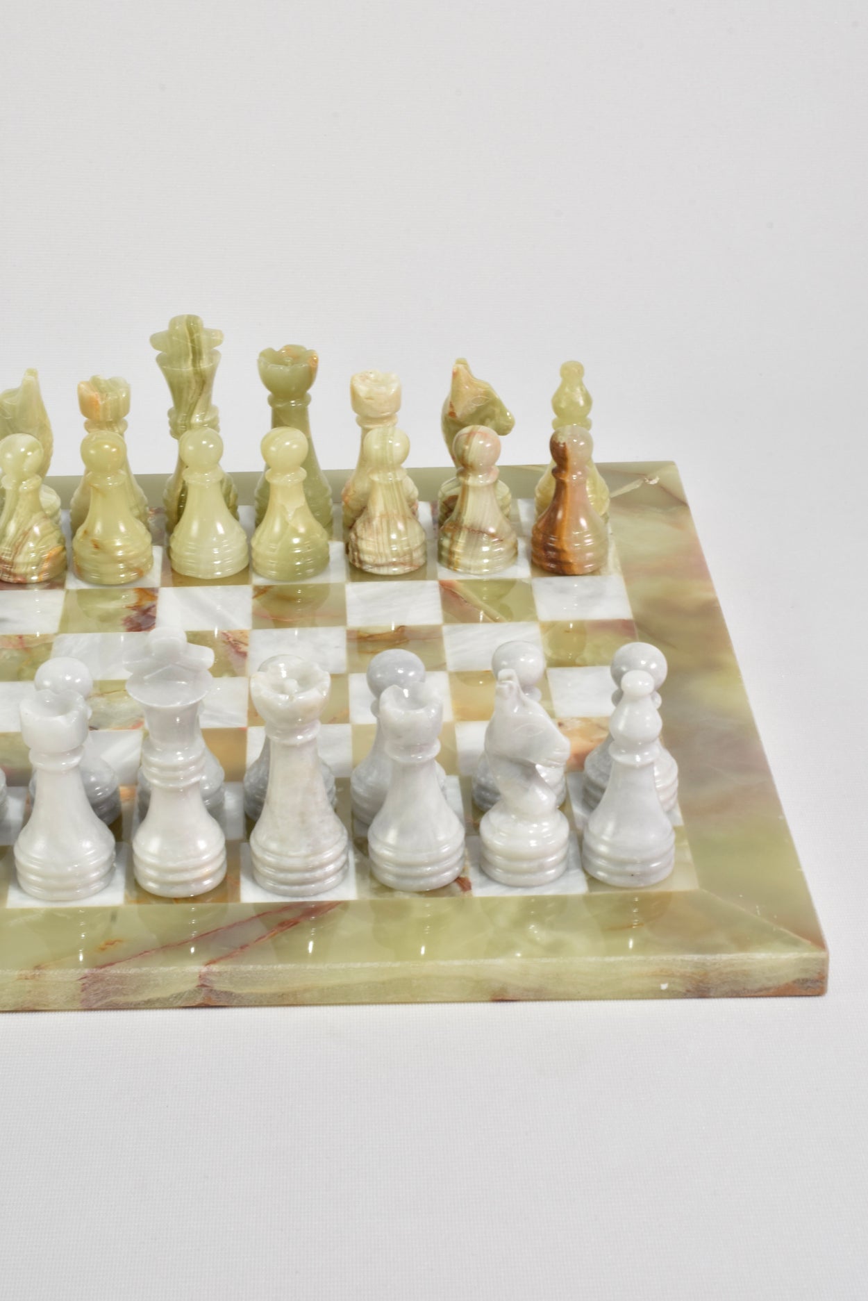 Green Onyx Chess Set