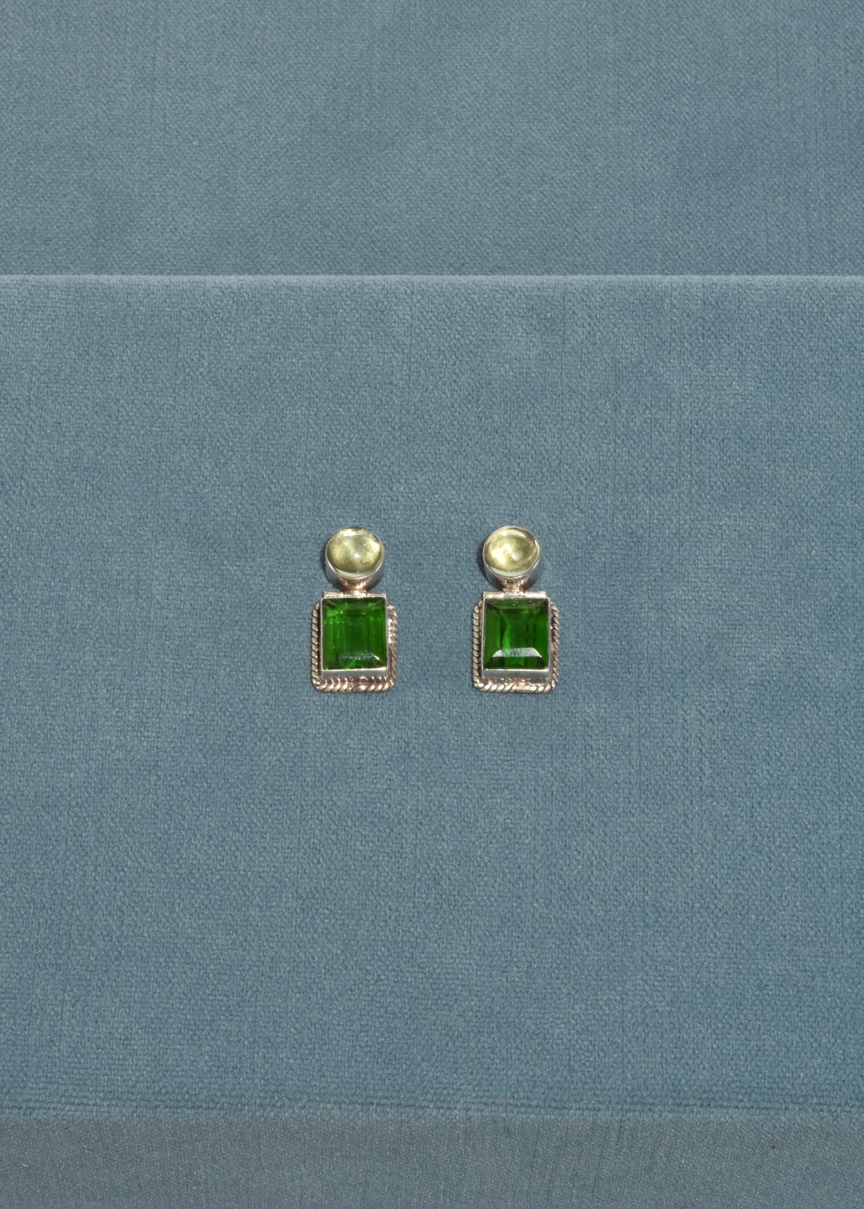 Green Crystal Earrings