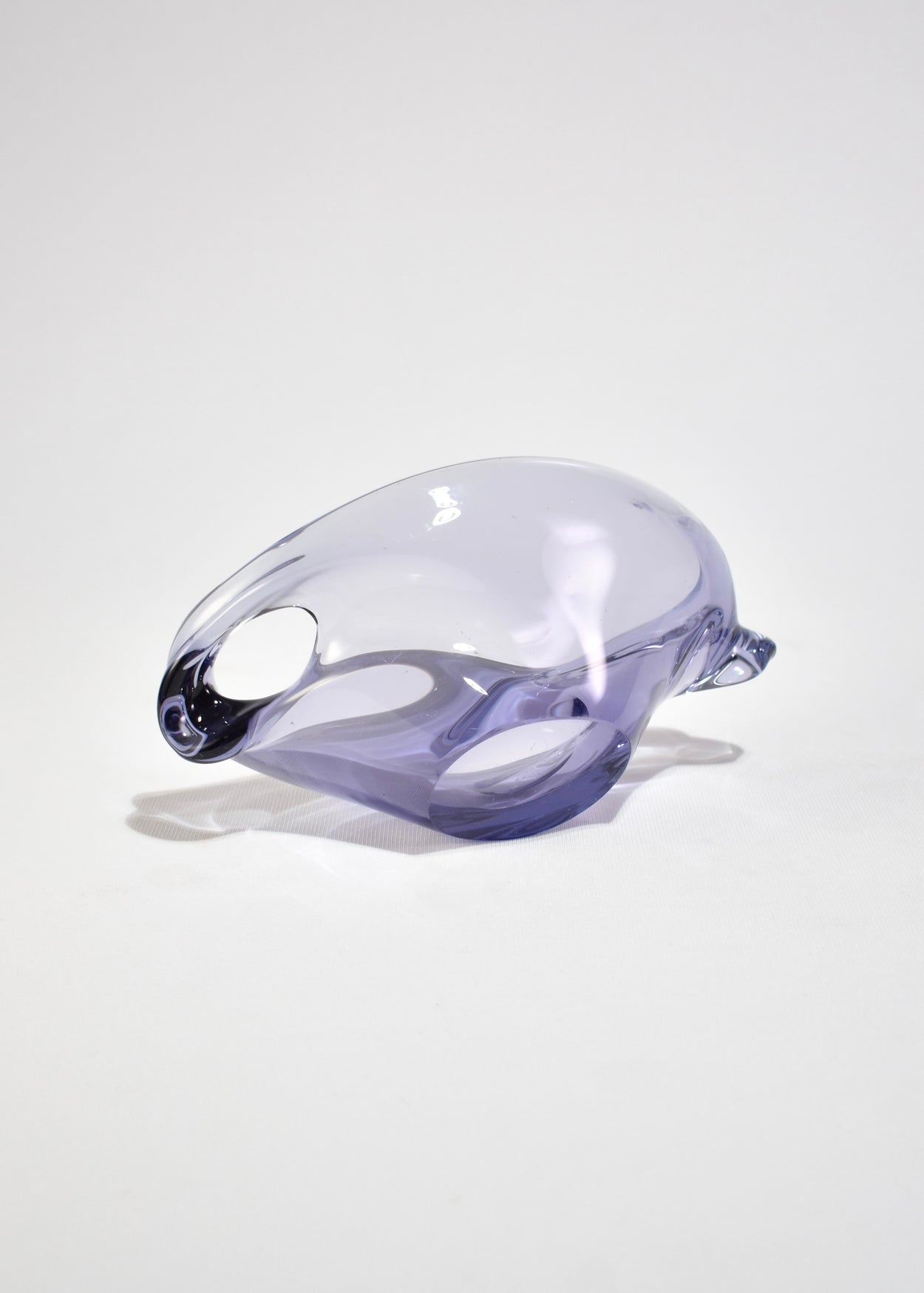 Lilac Blown Glass Bowl