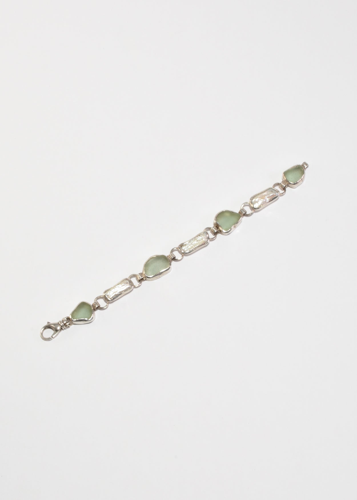 Sea Glass Pearl Bracelet