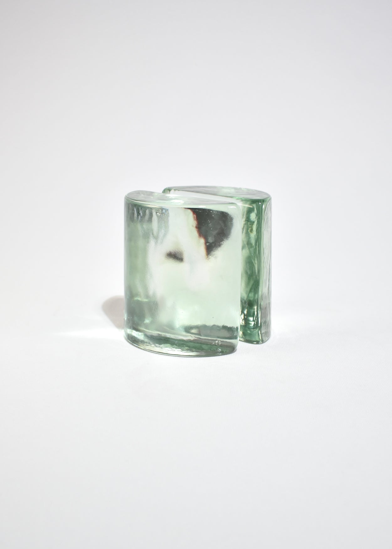 Half Moon Glass Bookends