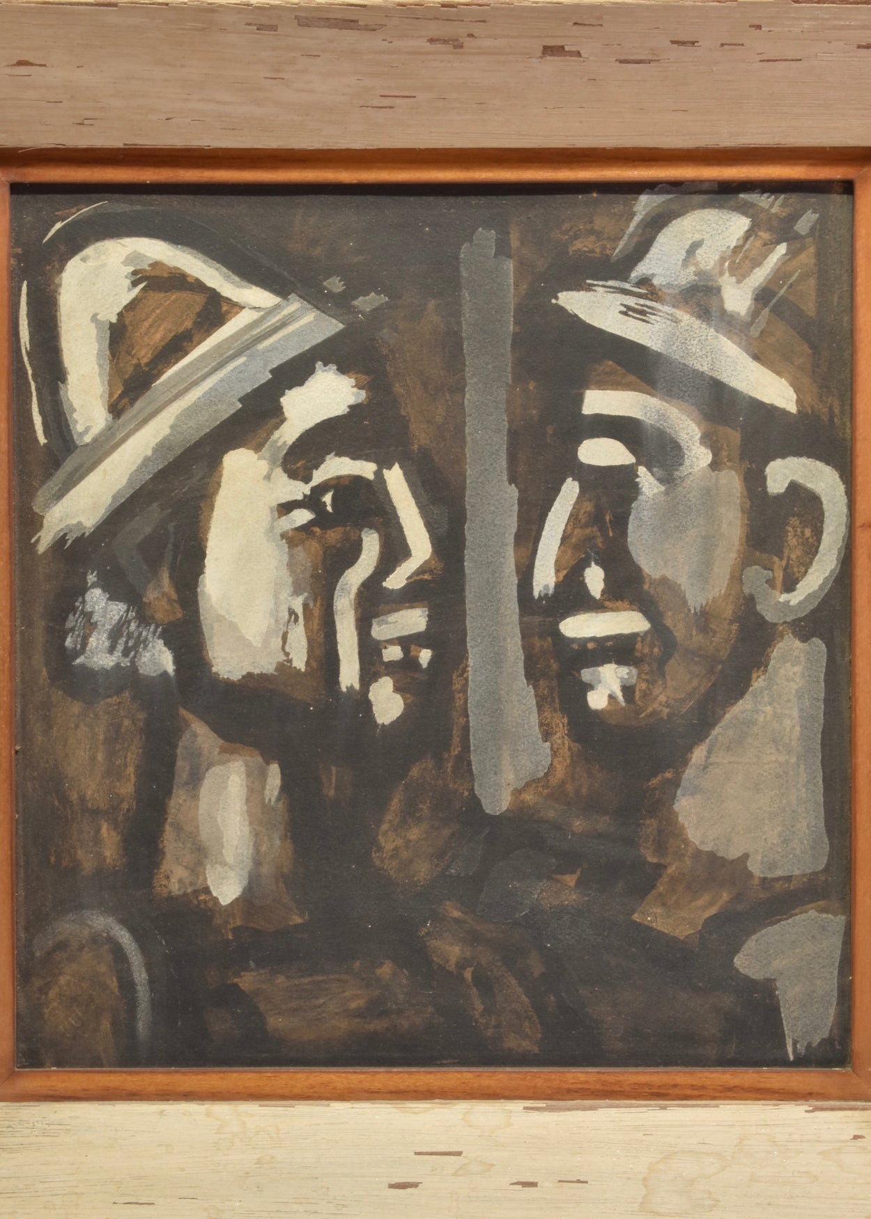 Face à Face Lithograph, Framed