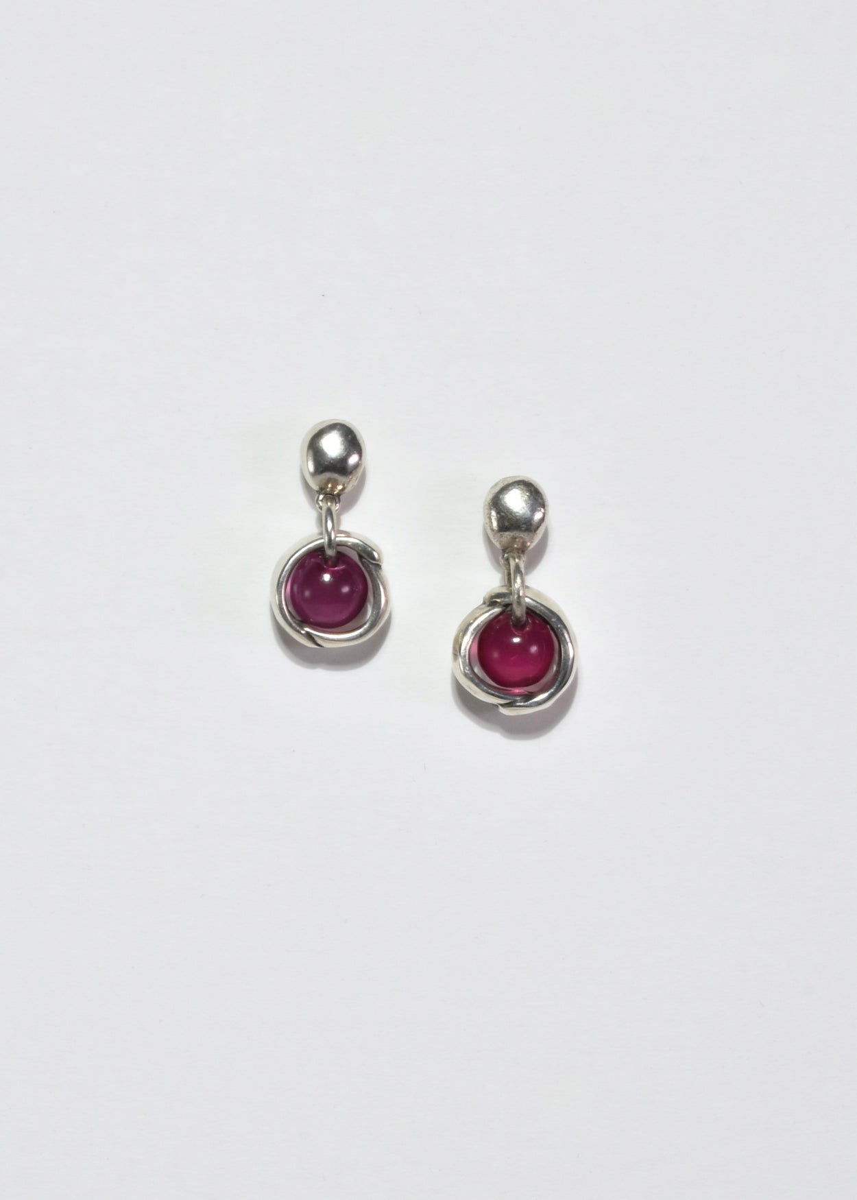 Ruby Glass Earrings