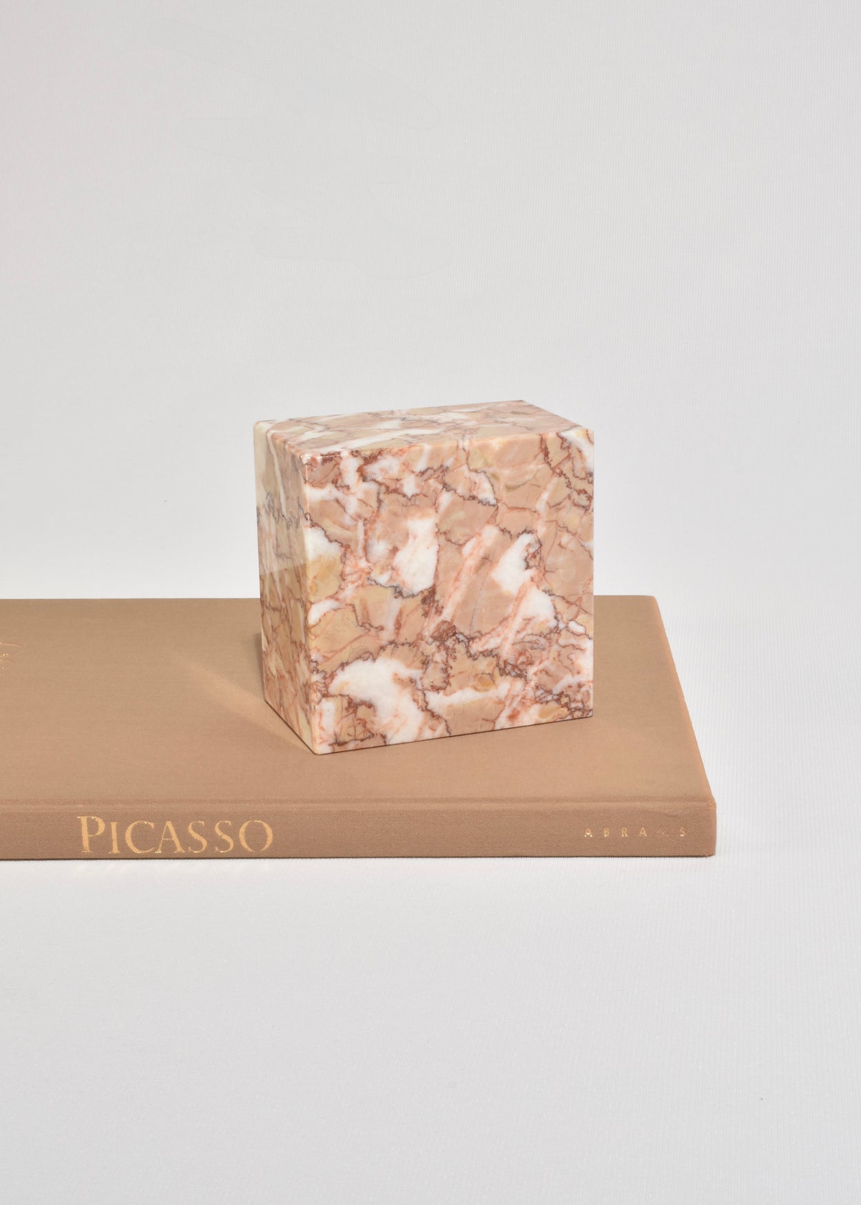 Pink Marble Bookends