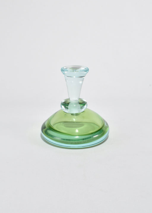 Green and Blue Perfume Bottle