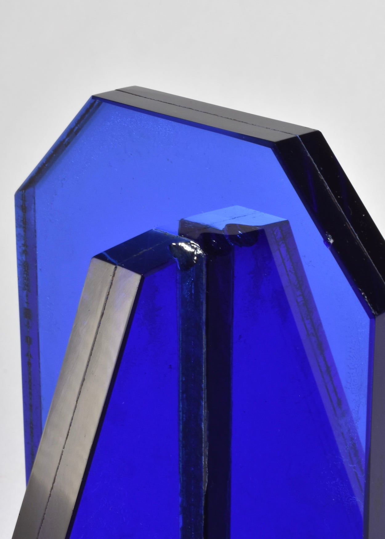 Cobalt Deco Bookends
