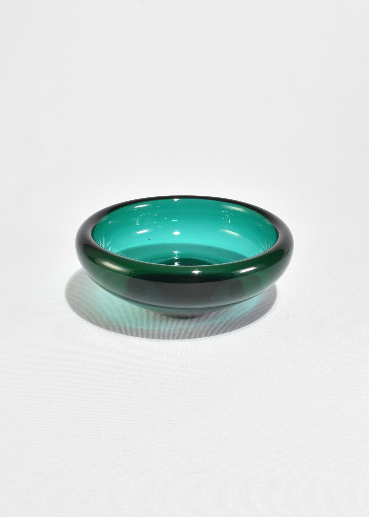 Teal Glass Bowl