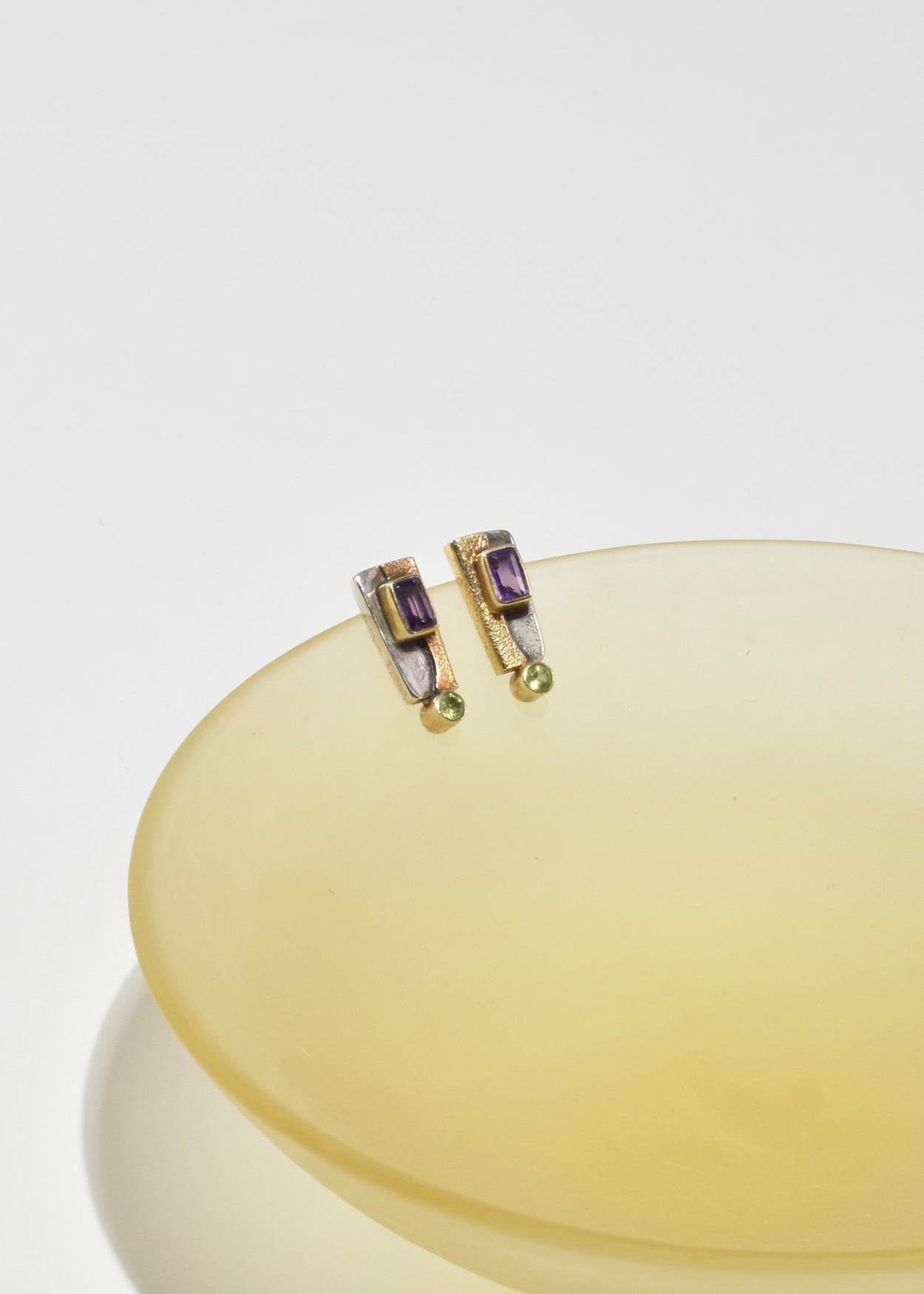Amethyst Peridot Earrings